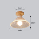 Conical Simple Glass Hallway Clear Ceiling Lights
