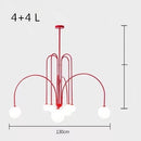 Art Deco Glass Ball Chandelier