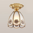 Glass Brass Ceiling Lights