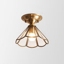 Glass Brass Ceiling Lights