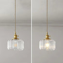 Vintage Glass Pendant Light