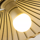 Wabi-Sabi Vintage Lotus Leaf Pendant Lamp