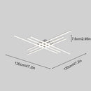 Industrial Minimalist Iron Living Room Semi Flush LED Ceiling Light