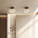 Wabi-Sabi Travertine LED Ceiling Light for Hall, Corridor, Living room