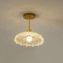 Flower Glass Hallway Ceiling Lighting