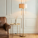 Highclaire Floor Lamp Vintage Brass
