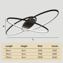 Modern Minimalist Black LED Ceiling Light