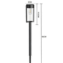4 Pack IP65 Waterproof Solar Stake Lights, Wire-free, Rod Adjustable