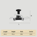 Minimalist 3-Blade Ceiling Fan with Lights for Dormitory Bedroom