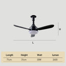 Ceiling Fans with LED Lights Dimmable for Bedroom Living Room Kitchen