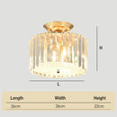 Crystal Ceiling Light Living Room Ceiling Lighting Gold