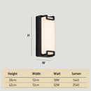 Modern Aluminium Acrylic Wall Lights for Patio Hallway