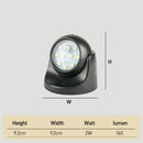Battery Operated Motion Sensor IP44 LED Wall Light for Driveway, Garden, Pathway - 3 Modes