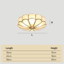 Art Deco Brass Frame Modern Ceiling Lights for Living room