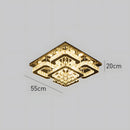 Nordic LED Crystal Square Ceiling Light
