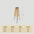 Outdoor Waterproof Solar Rattan Floor Lamps for Patio Garden Porch