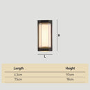 Set of 2 Modern Black LED Up & Down Outdoor Wall Lights