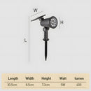 Solar Power Modern Black Outdoor Floor Lights