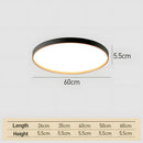 Black Round Flush Ceiling Light For Living Room