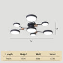 Modern Semi Flush LED Ceiling Lights for Bedroom Living Room