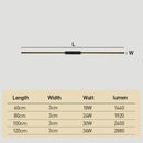 Black Long Strip LED Linear Wall Sconce for Living room Bedroom