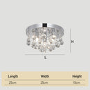 Luxury 3 Lights Crystal Chandeliers for Hallway Bedroom Kitchen