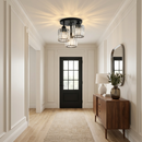 Crystal Semi Flush Ceiling Lights for Living Room, Hallway