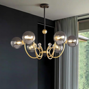 Black Adjustable Sputnik Chandeliers