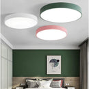 Minimalist Colorful Energy Efficient Flush Mount LED Ceiling Light