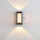 LED Waterproof Up and Down Black Outdoor Wall Lighting