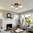 Modern Black Hallway Flush Ceiling Lights