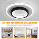 Set of 2 Black LED Hallway Ceiling Lights