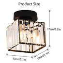 Semi Flush Mount Ceiling Lights, Modern Crystal Hallway Ceiling Lamp