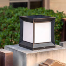 Solar Powered Post Lamps for Courtyard Garden Deck Patio Gate