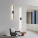 Industrial Minimalist Long LED Iron Wall Lights For Living Room