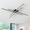 Industrial Minimalist Iron Living Room Semi Flush LED Ceiling Light